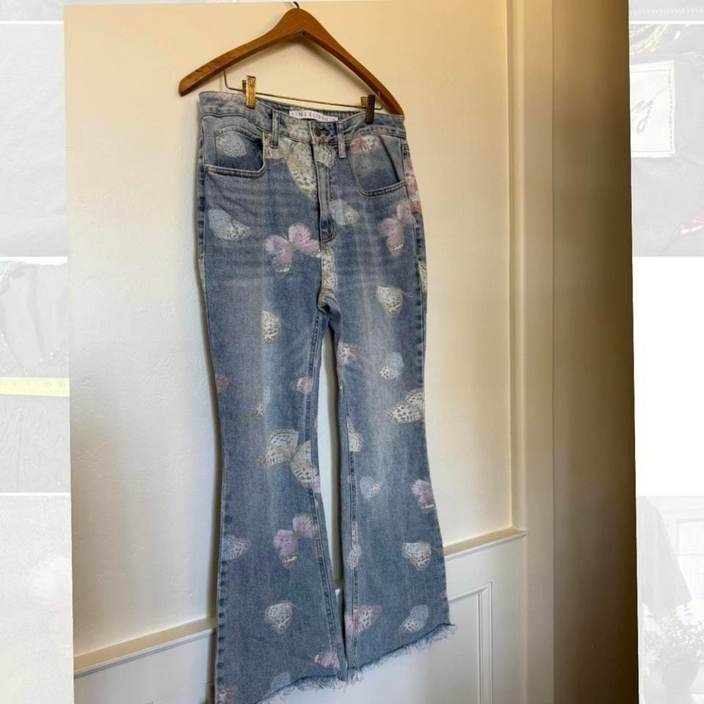 Tinseltown blue butterfly jeans